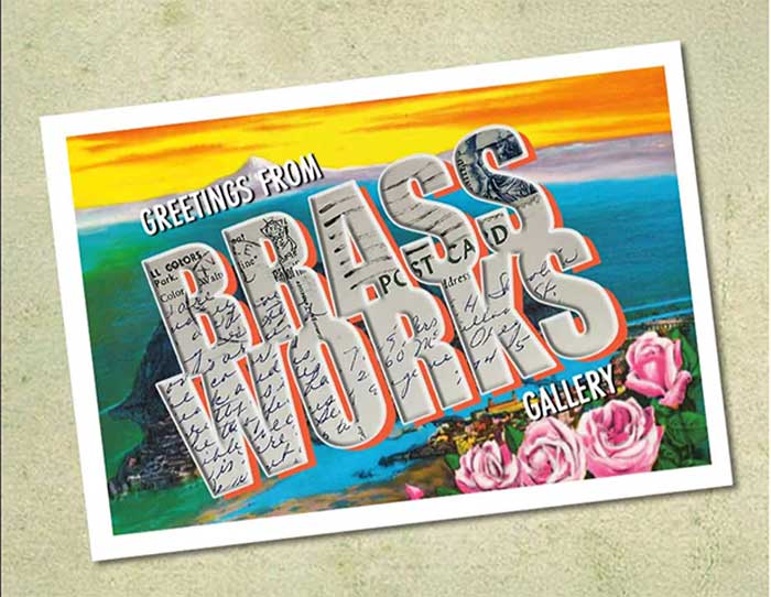 Brassworks Gallery postcard show
